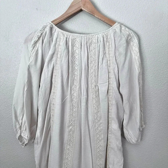 Host Pick SPELL & THE GYPSY COLLECTIVE | Cinder Oversized Cream Tunic Dress | XS - Picture 7 of 10